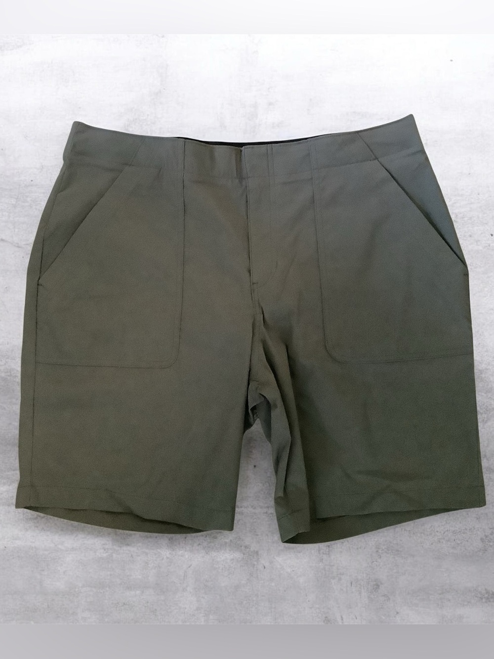 NWOT Eddie Bauer Dark Gray Utility Flat-Front Shorts